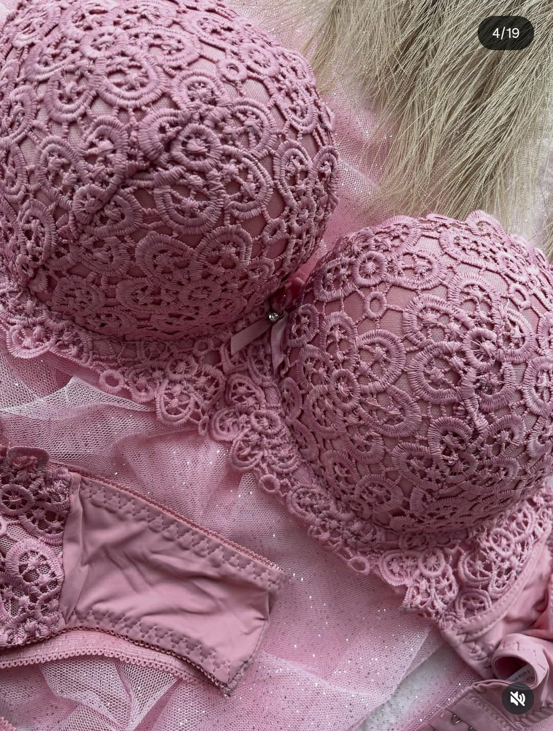 💎 Pack of 4 Royal Elegance – Full Lace Bra & Panty Set 💎