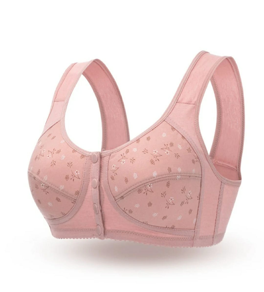🌸 Pack of 2 Front-Open Cotton Comfort Bra – Everyday Support with Style 🌸
